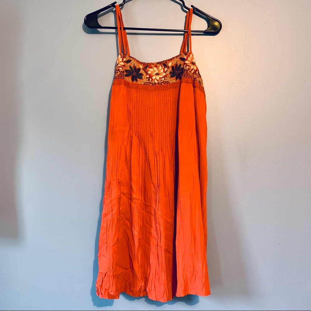 Embroidered flower dress